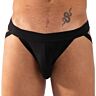 Jockstrap BURN DOUBLE BLACK JOCK S pôsobivým dizajnom
