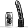 Dildo All Black 20 cm ergonomické zakrivenie