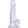 Dildo King Cock Clear 15,2 cm s ventózou