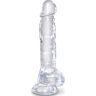 Dildo Pipedream King Cock Clear 16,5 cm s prísavkou