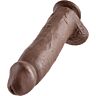 Dildo KING COCK 30,48 cm s prísavkou a realistickými detailmi