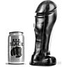 Dildo ALL BLACK 22 CM s širokým hrotom pre pokročilých