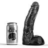 Dildo All Black 22 cm - Flexibilný a jemný pre radosť