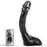 Dildo ALL BLACK 29 cm s realistickou formou