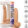 Dildo CALEXOTICS Silicone Studs 15.24 cm so sacou základňou