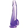 Dildo KING COCK Clear 19 cm s prísavkou a realistickým dizajnom