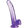 Dildo King Cock Clear 20.3 cm so základňou na prísavku