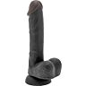 Dildo S Pleasures Don Jon Black 16.5 cm s ventozou