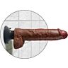 Dildo vibrátor King Cock s testikmi