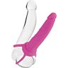 Dildo s postrojom CalExotics Dual Penetrator