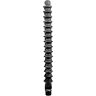 Ducha anal All Black Mega Ripple 28.5 cm