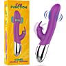 Vibrátor FUN FUNCTION COMBI DOUBLE TAPPING s dvojitým dotykom