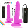 Dildo Realistický Diversia 18 cm s vibráciou a flexibilitou
