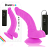 Dildo Diversia 21.5 cm s vibráciou a prísavkou
