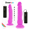 Dildo Diversia 21 cm s vibráciou a pripojením