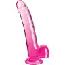 Dildo King Cock Clear 20.3 cm s prísavkou