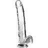 Dildo King Cock Clear 24.8 cm s prísavkou