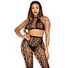 Top a legíny Leg Avenue 89372 s otvorenou medzi