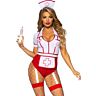Kostým sexy sestry LEG AVENUE COSTUMES červený/biely S