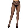 LEG AVENUE HOSIERY Pančuchy Crotchless Fishnet