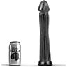 Plug anal BDSM All Black 31 cm so stimulačnými drážkami