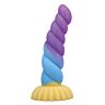 Dildo POWER MONSTERS Unicorn Tricolor 22 cm
