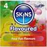 Kondómy SKINS Multi Flavors Pack 4