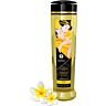 Masážny olej Shunga Serenity 240 ml s aromatizáciou Monoi