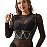 Postroj SUBBLIME CORSET HARNESS S DETAILMI REŤAZE
