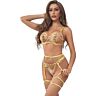 Lingerie SUBBLIME dizajn kvetov L/XL