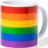 Taza PRIDE s dúhovou vlajkou v kraftovej krabičke