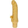 Vibrátor GET REAL Gold Dicker Stim s stimulátorom