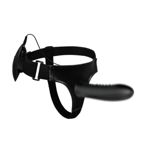 Hollow vibrator PRETTY LOVE Myron so strap-on funkciou