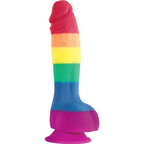 Dildo PRIDE LGBT 15 cm s ventózou a hebkou textúrou