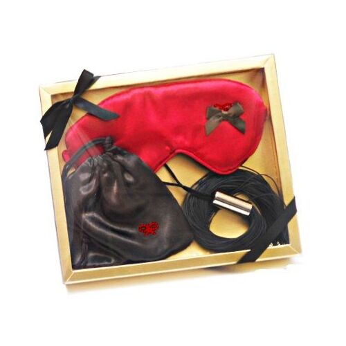 BDSM Set INEDIT S Latíkom A Saténovým Antifazom