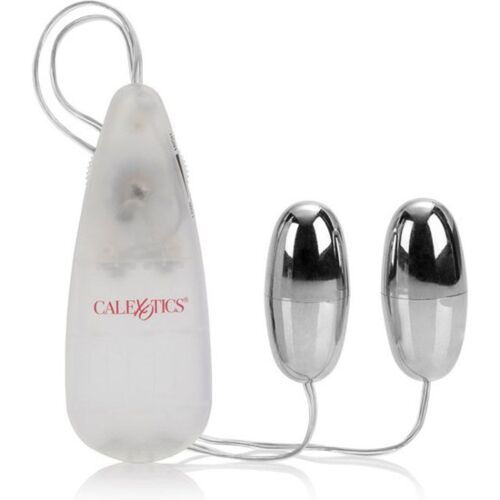 Vibrátor CALEXOTICS Silver Duo s dvojakou stimuláciou