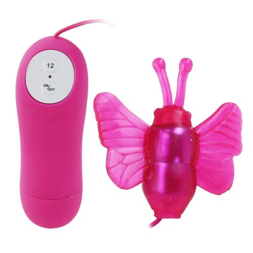 Mini vibrátor BAILE CUTE SECRET BUTTERFLY s 12 tlačidlami