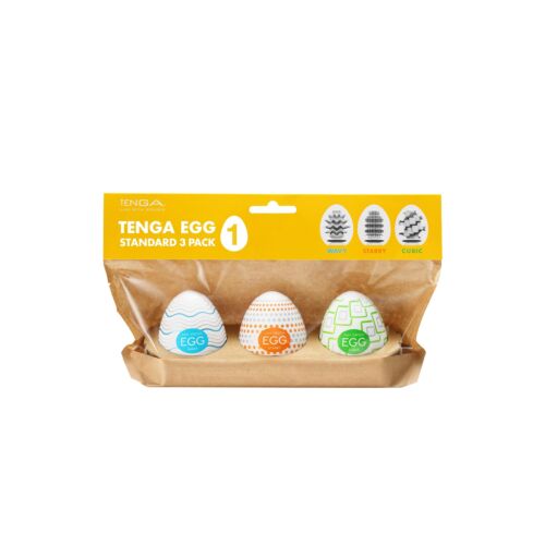 Masturbátor Tenga EGG STANDARD 3 PACK I s rôznymi textúrami