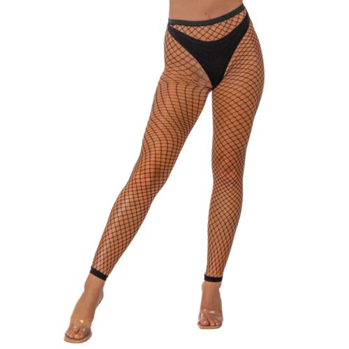 Pančuchy Lace One Size s geometrickým vzorom