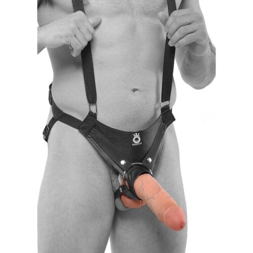 Hollow arnés KING COCK 25,5 cm s nastaviteľnými popruhmi