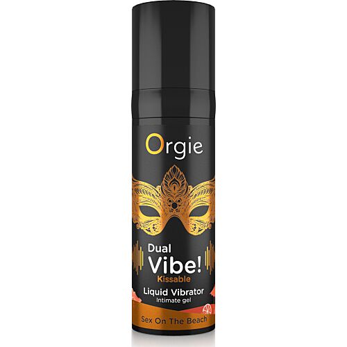 Gél na stimuláciu Orgie Dual Vibe s chuťou Sex on the Beach