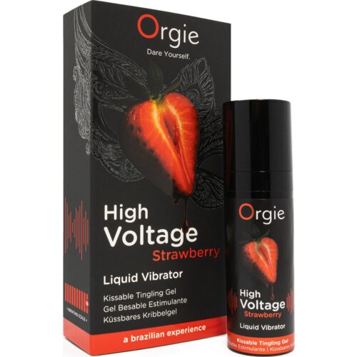 Gél stimulátor Orgie High Voltage - Jahodová chuť