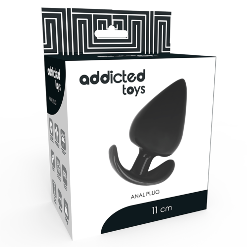 Análny zásuvný kolík ADDICTED TOYS 11 CM s dúhovým silikónom