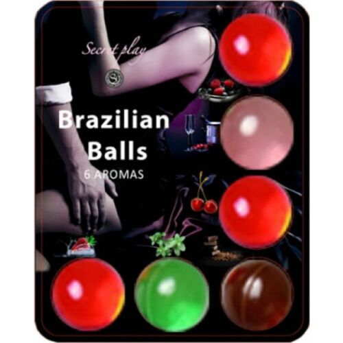 Bola SECRETPLAY 6 Hot Balls s ovocnou arómou