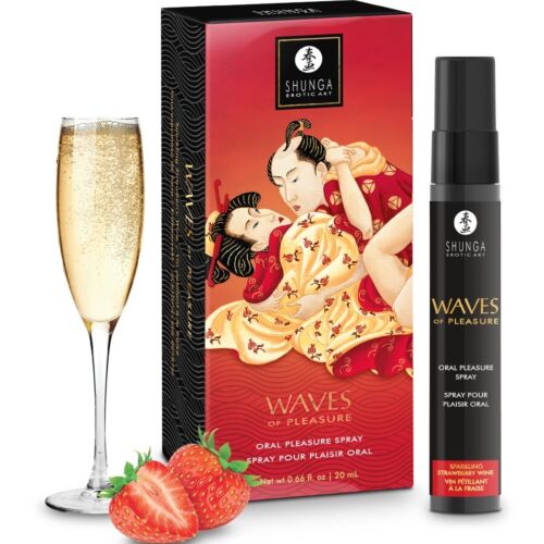 Orálny sprej Shunga Waves Pleasure 20 ML - Jahoda