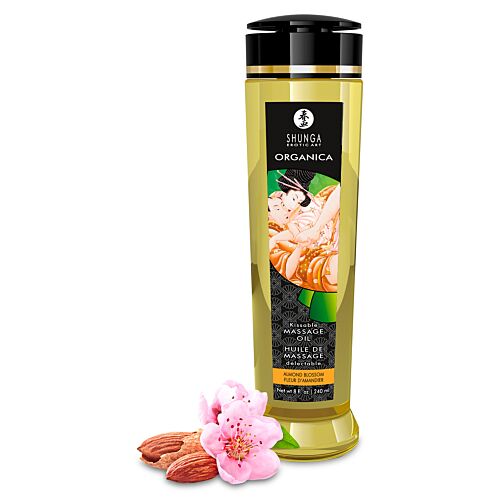 Masážny olej Shunga Almond Blossom s mandľovou vôňou