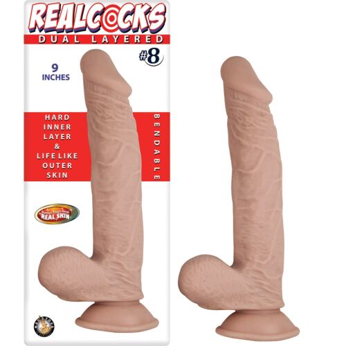 Dildo Nasstoys RealCocks 9 inch s pružným jadrom