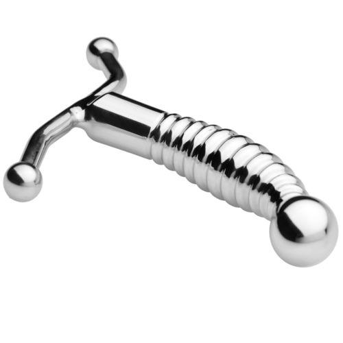 Prostatický masážny prístroj METAL HARD - silná stimulácia