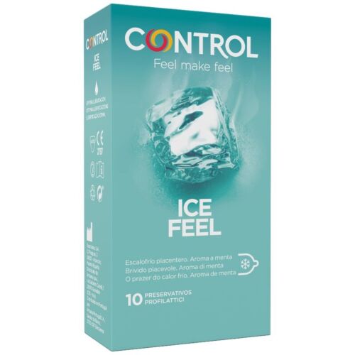 Kondómy Control Ice Feel s mentolovým efektom