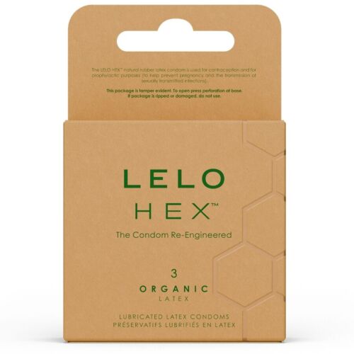 Kondóm LELO HEX Organic - Ekológická verzia s L-arginínom